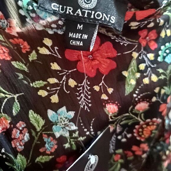 Curations NWT Floral Print Maxi Sundress Size M - Picture 10 of 12
